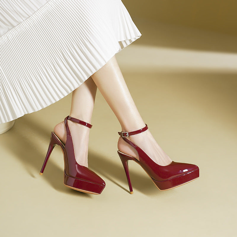 Arlena Leather Heels