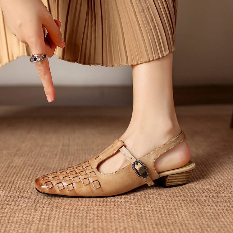 Lietta Genuine Leather Heels