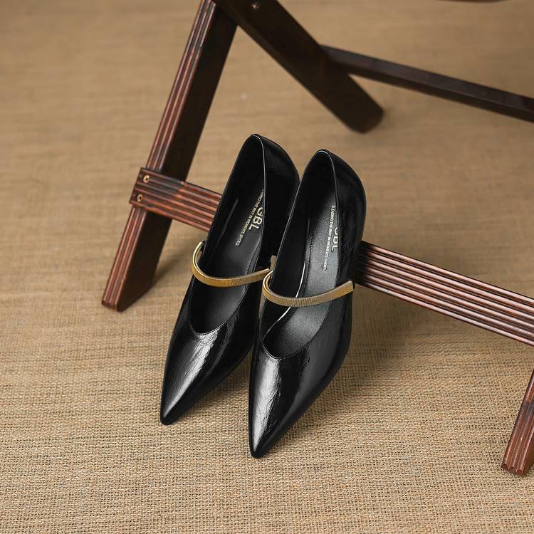 Norah Genuine Leather Heels