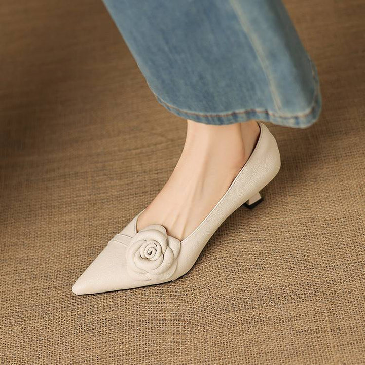 Arisa Genuine Leather Heels