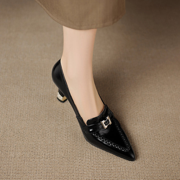 Eris Genuine Leather Heels