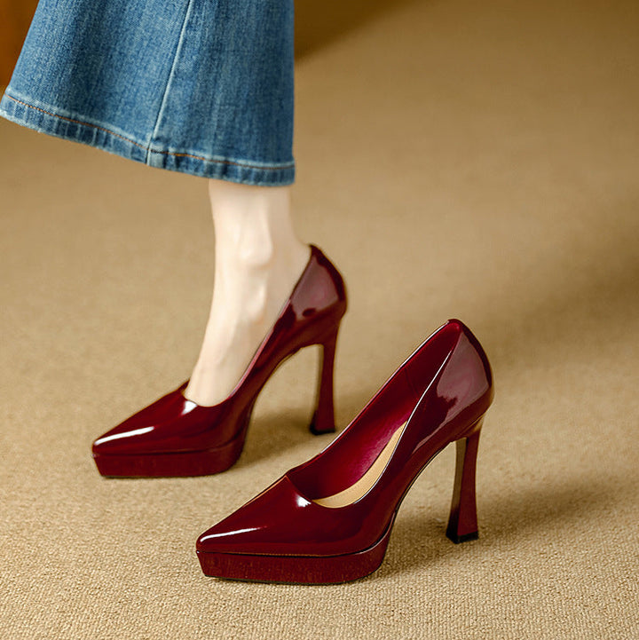 Vela Genuine Leather Heels