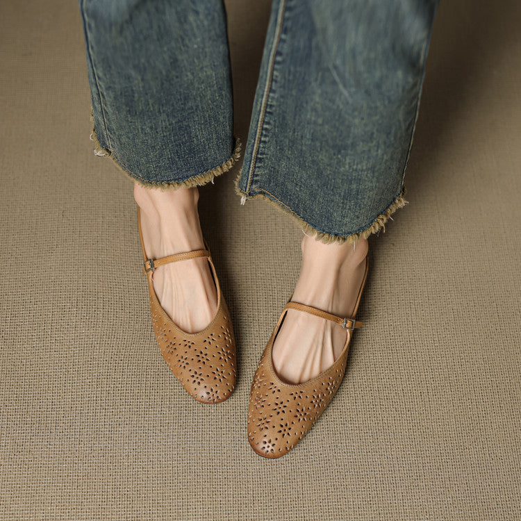 Alina Genuine Leather Mules