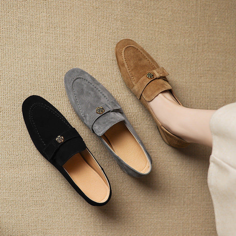 Lirena Genuine Suede Loafers