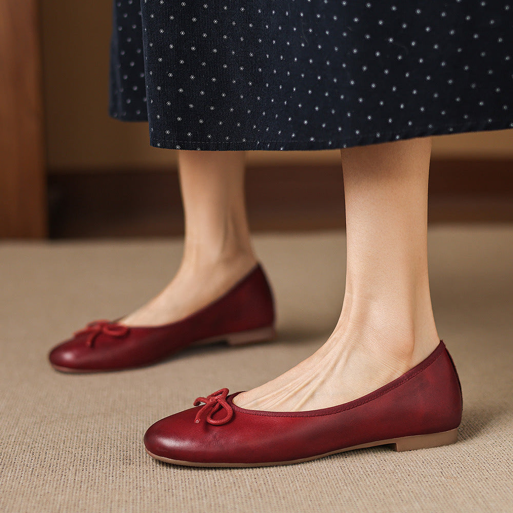 Talla Genuine Leather Flats