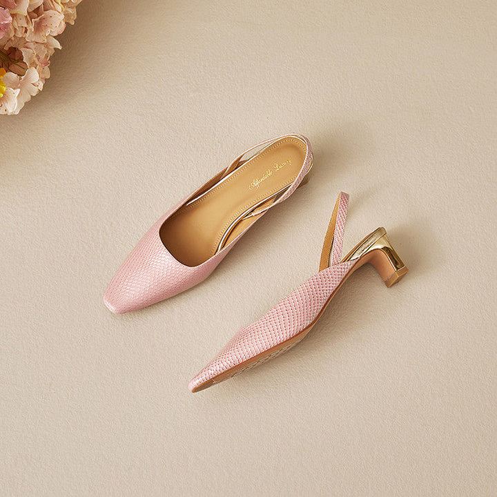 Lesta Genuine Leather Heels