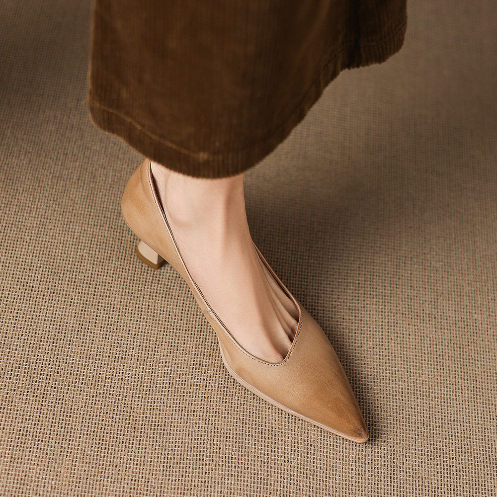 Valeria Genuine Leather Heels