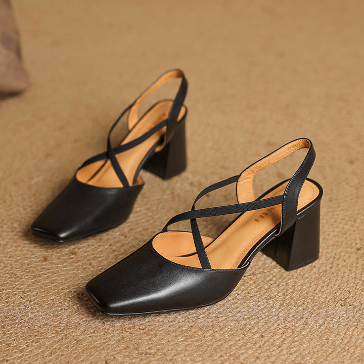 Alissa Genuine Leather Heels
