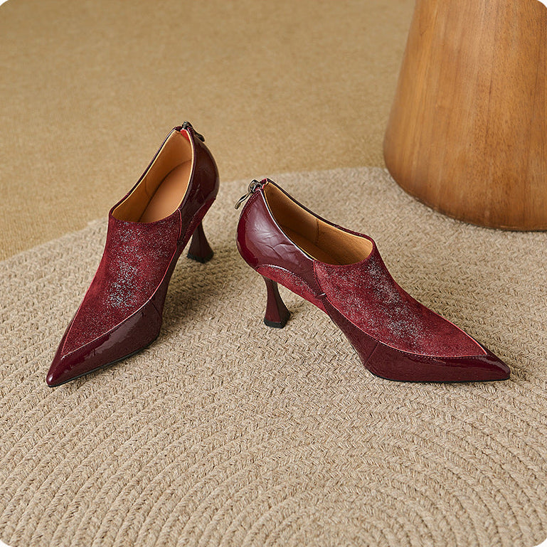 Evara Genuine Leather Heels