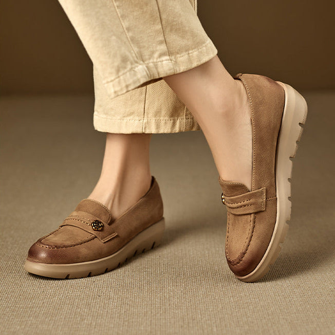 Mira Genuine Leather Platform Shoes