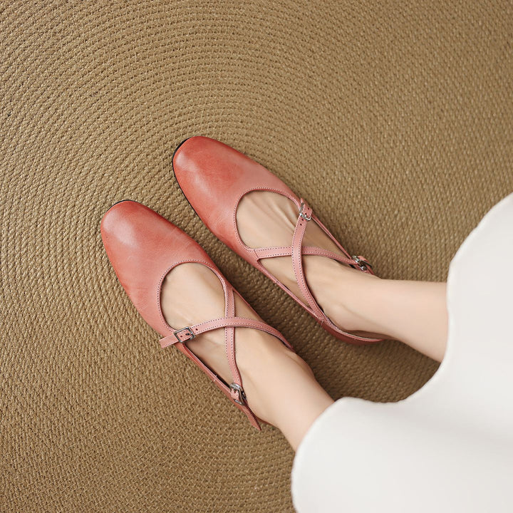 Avelin Genuine Leather Flats