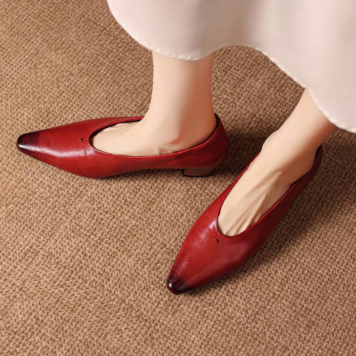 Marcella Genuine Leather Heels