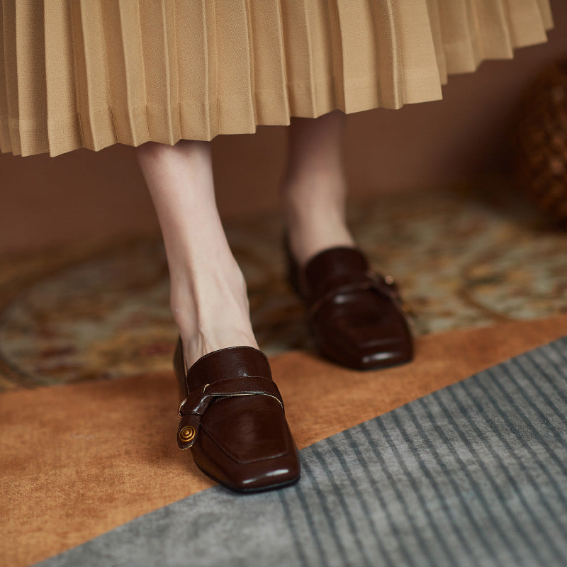 Marcelline Genuine Leather Loafers