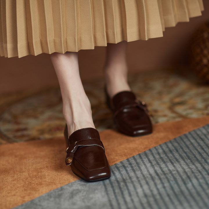 Marcelline Genuine Leather Loafers
