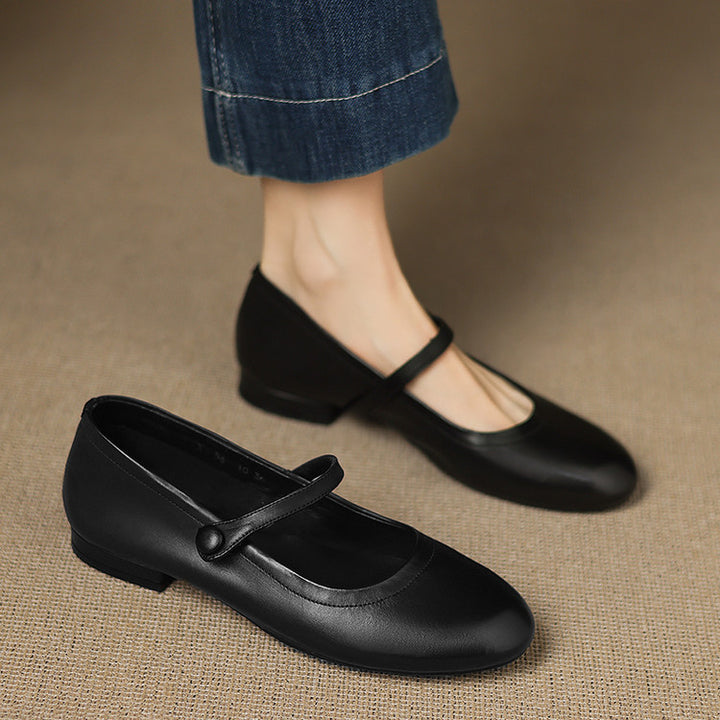 Renata Genuine Leather Flats