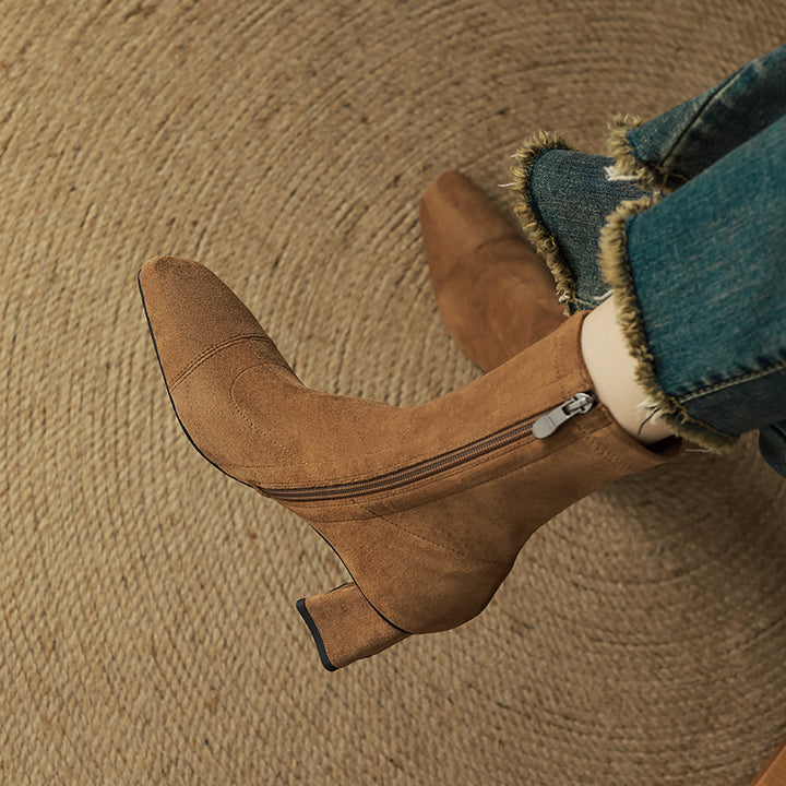 Sari Genuine Suede Boots