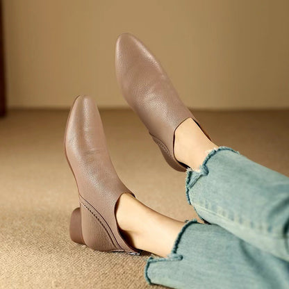 Julia Genuine Leather Ankle Boots