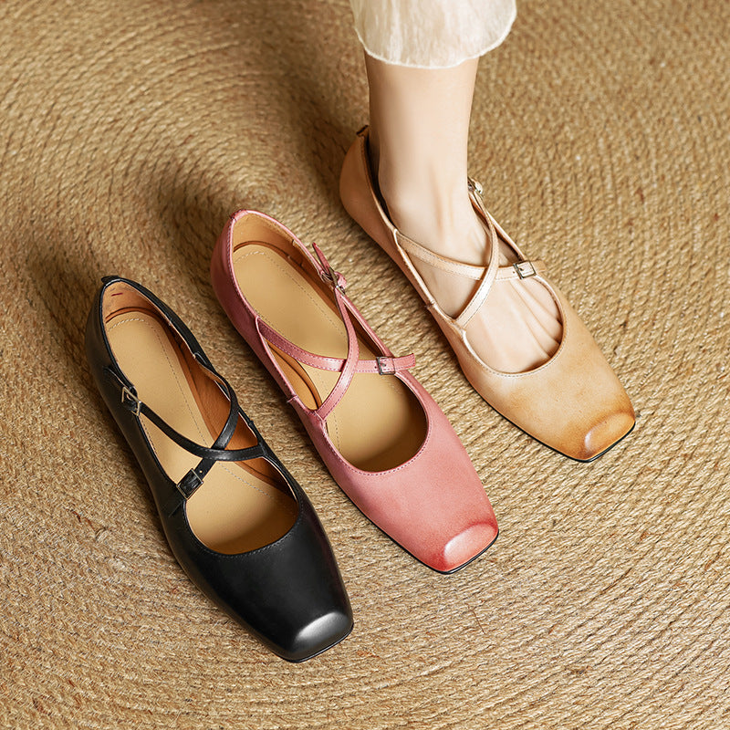 Iria Genuine Leather Flats