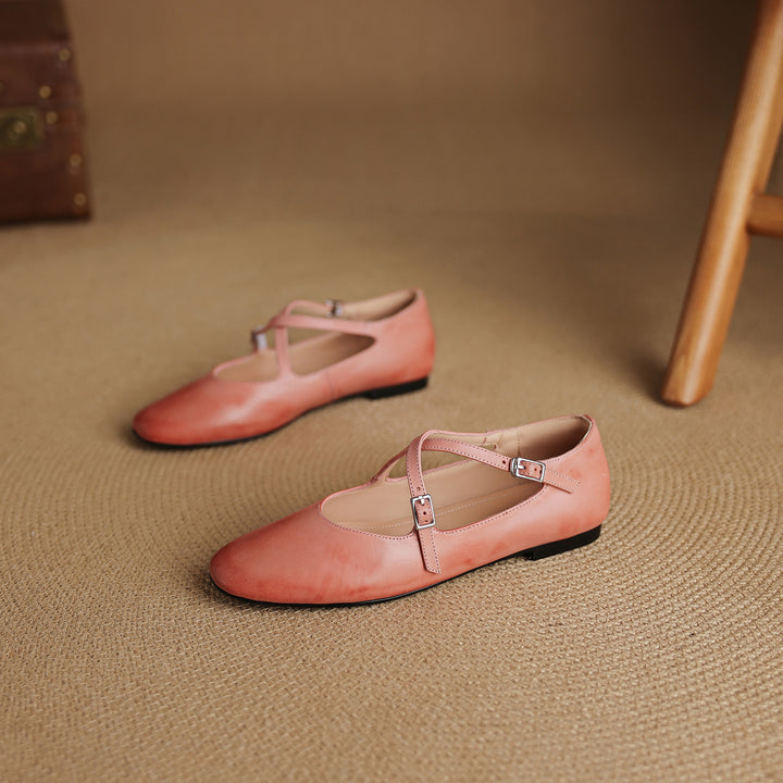 Avelin Genuine Leather Flats