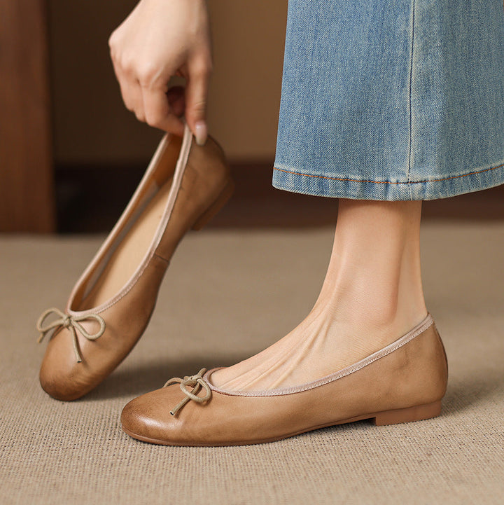 Talla Genuine Leather Flats