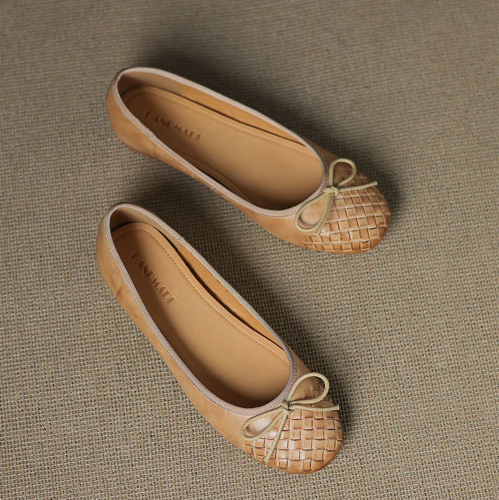 Vara Genuine Leather Flats