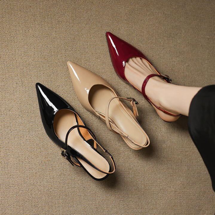 Elle Genuine Leather Heels