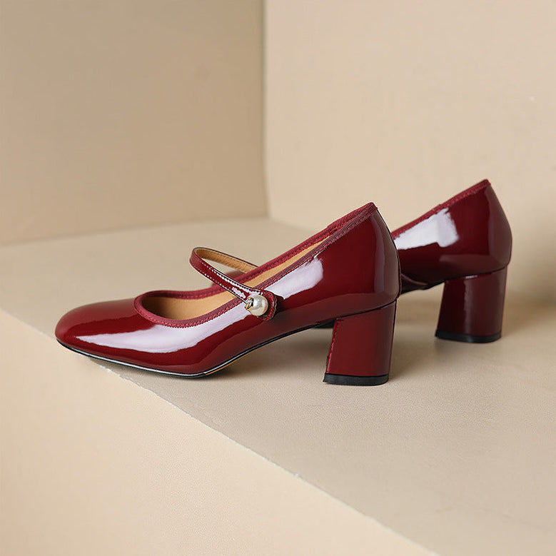 Calista Genuine Leather Heels
