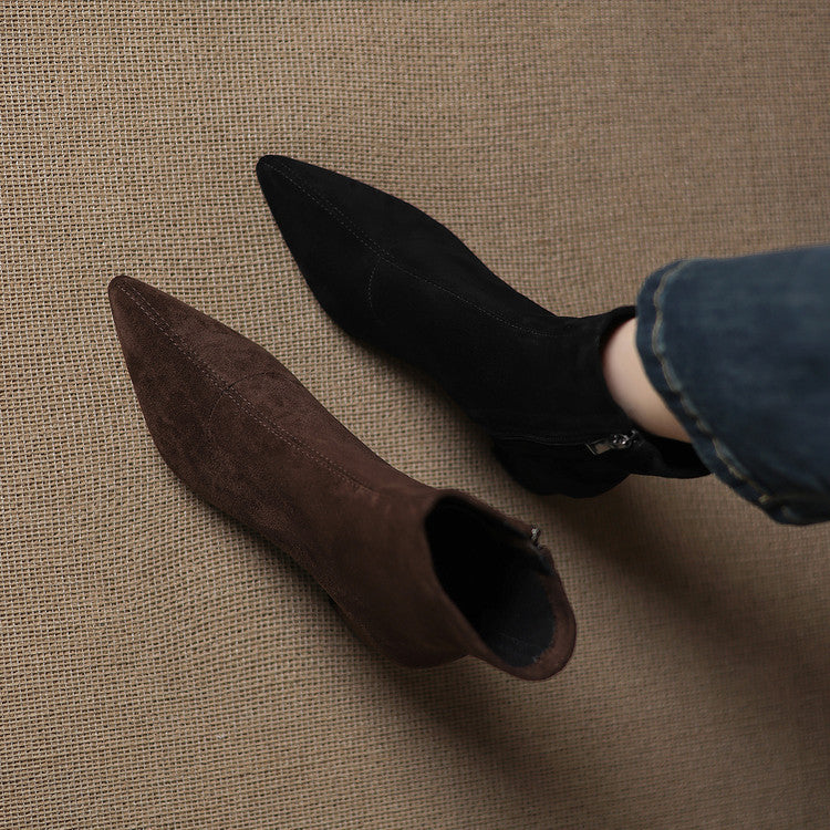 Odette Genuine Suede Boots