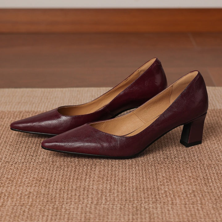 Lorvane Genuine Leather Heels