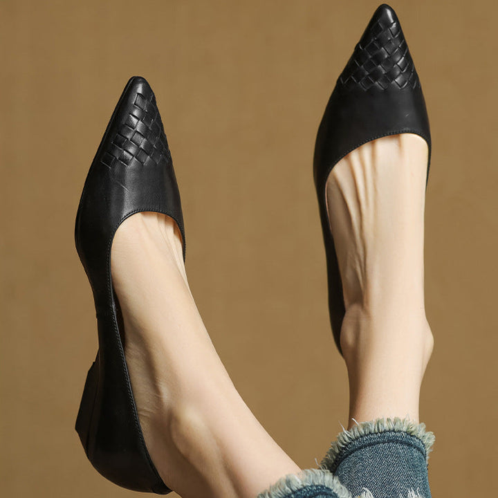 Vela Genuine Leather Flats