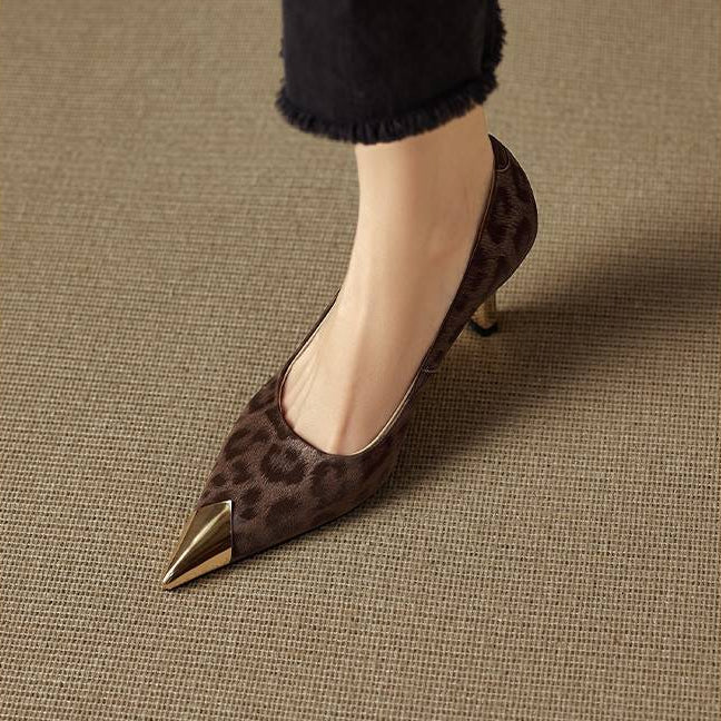 Celia Genuine Leather Heels