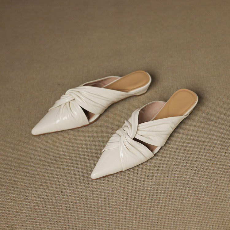 Elvara Genuine Leather Mules