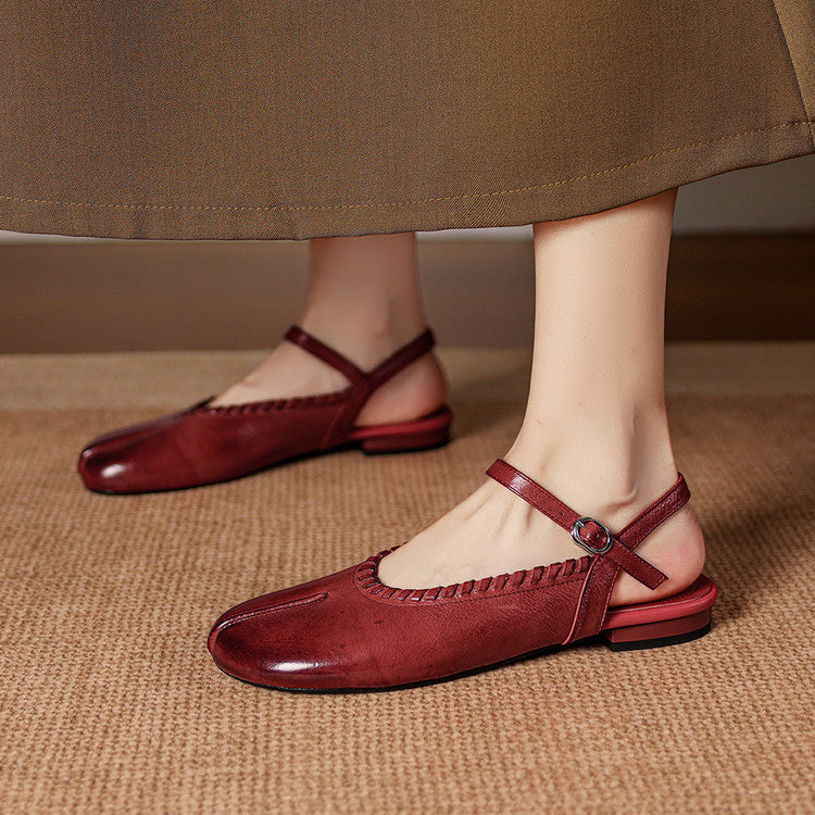 Carmela Genuine Leather Flats