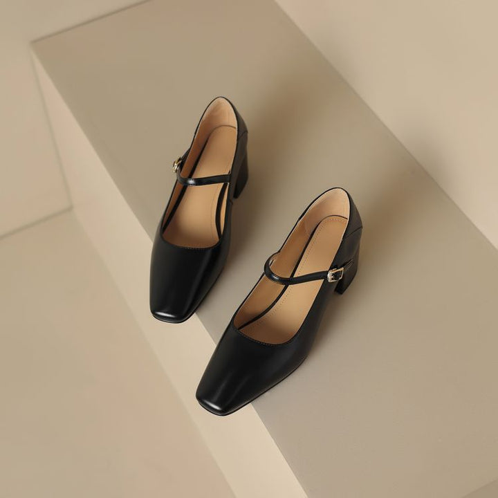 Kristen Genuine Leather Heels