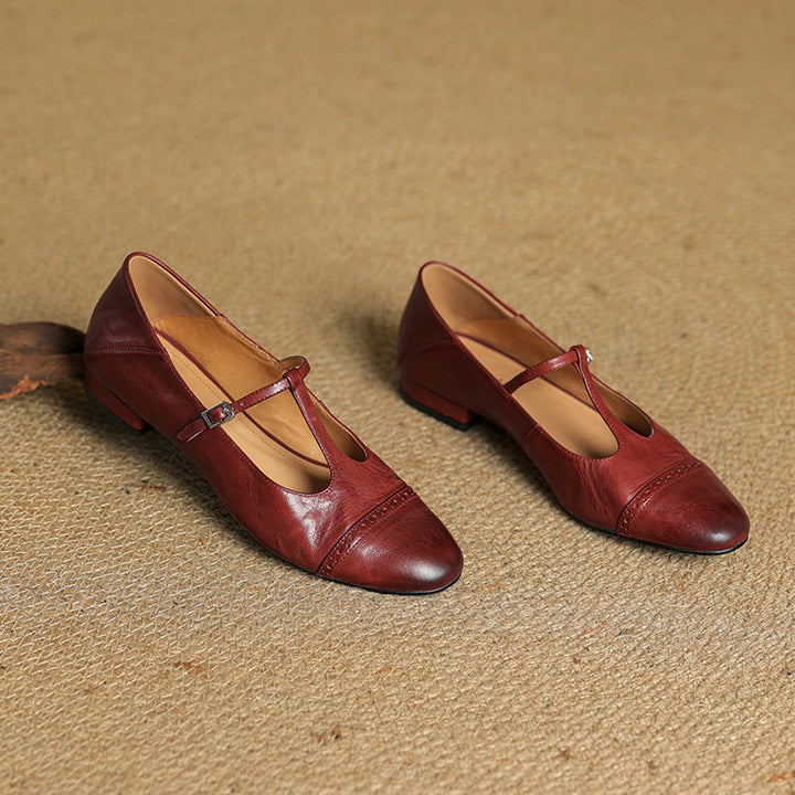 Jasmine Genuine Leather Flats