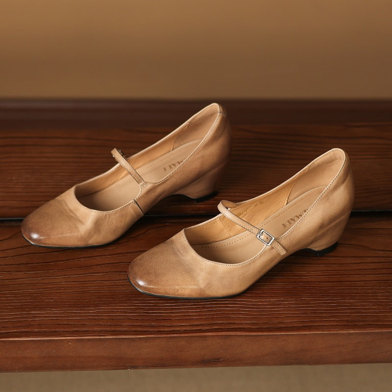 Sira Genuine Leather Heels
