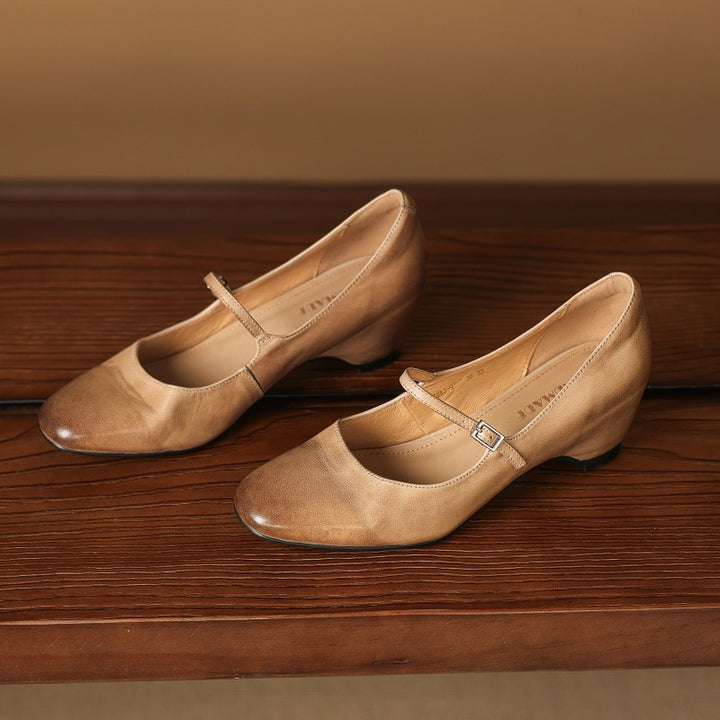 Sira Genuine Leather Heels