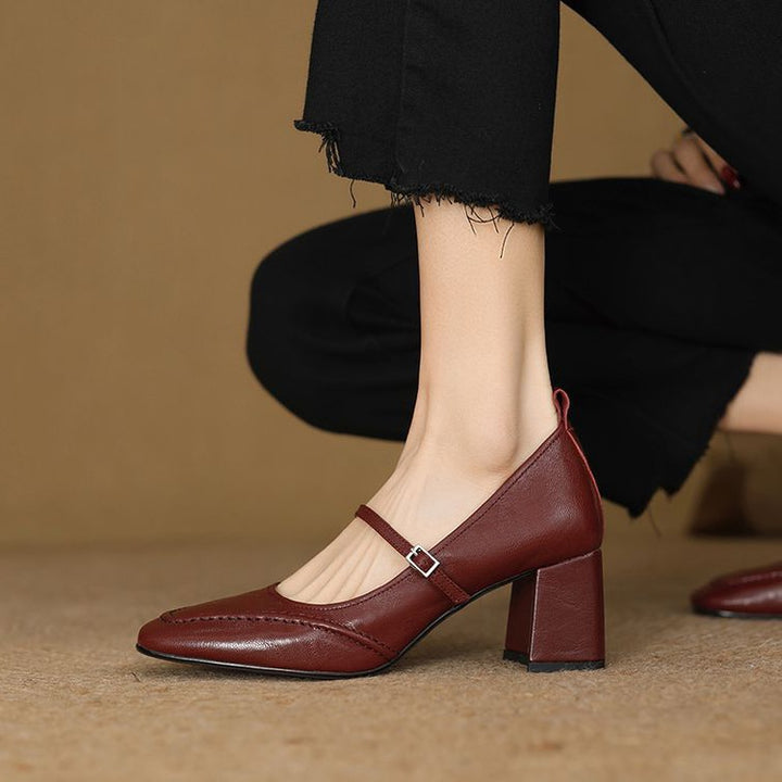 Cadria Genuine Leather Heels