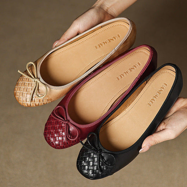 Vara Genuine Leather Flats