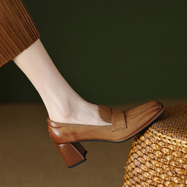 Merova Genuine Leather Heels