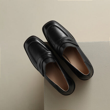 Ormont Genuine Leather Heeled loafers