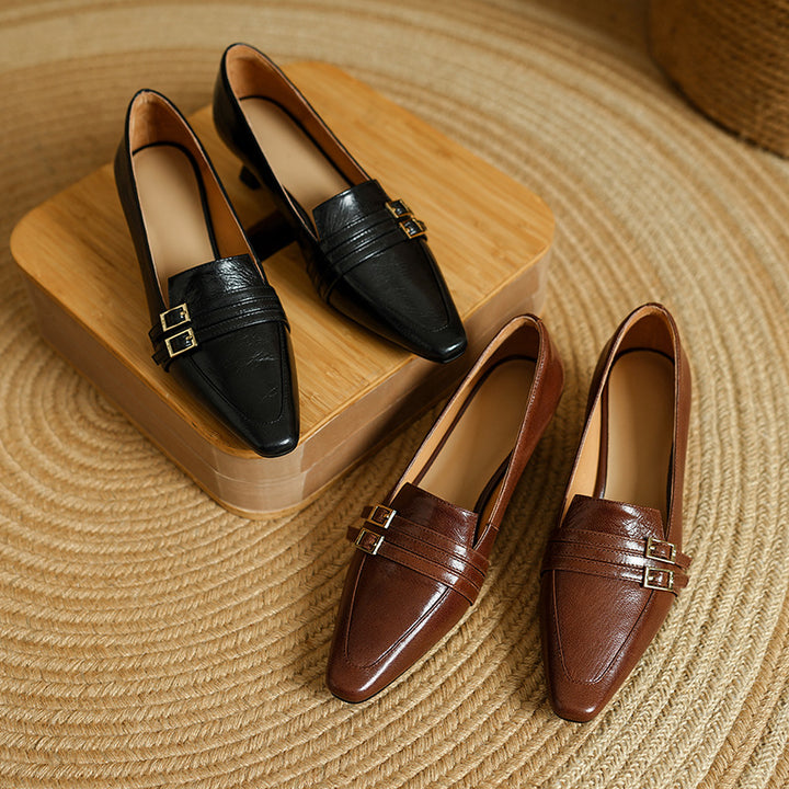 Fienna Genuine Leather Heels