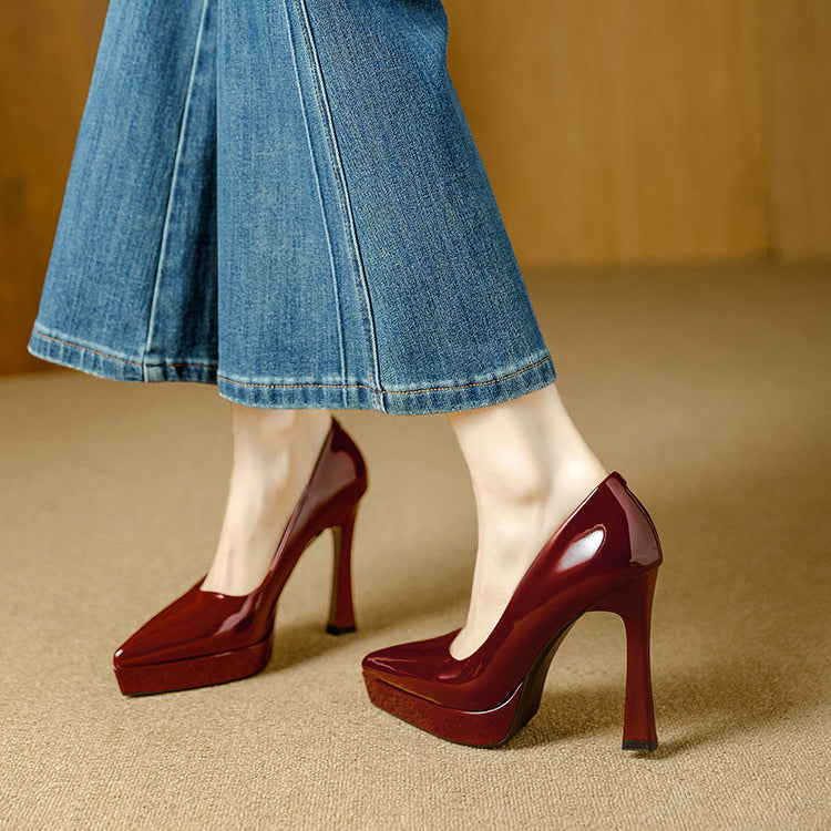 Vela Genuine Leather Heels