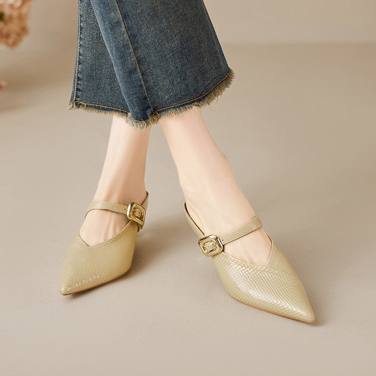 Maribelle Genuine Leather Heels
