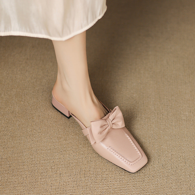 Mireva Genuine Leather Mules