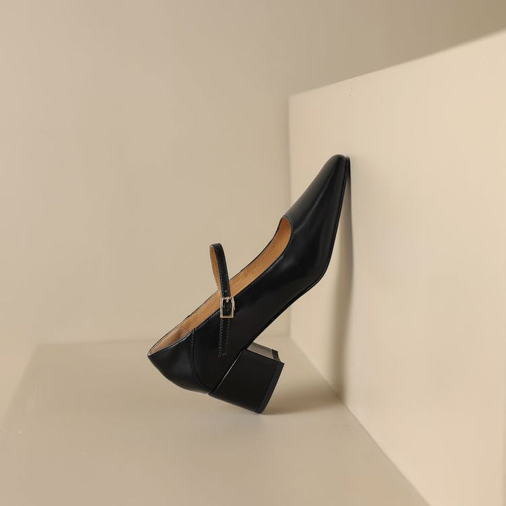 Kristen Genuine Leather Heels