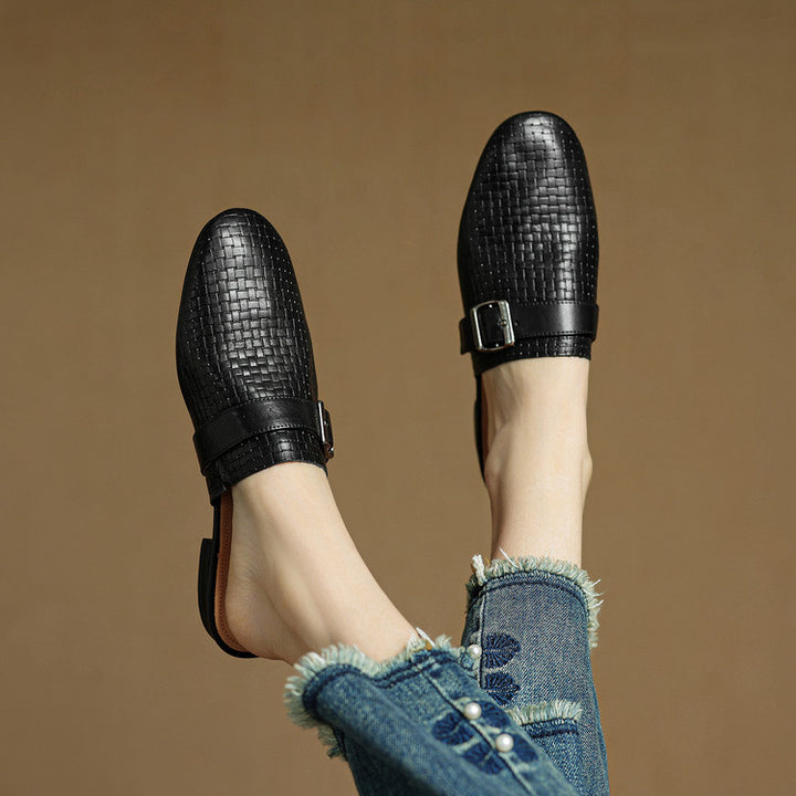 Malena Genuine Leather Mules