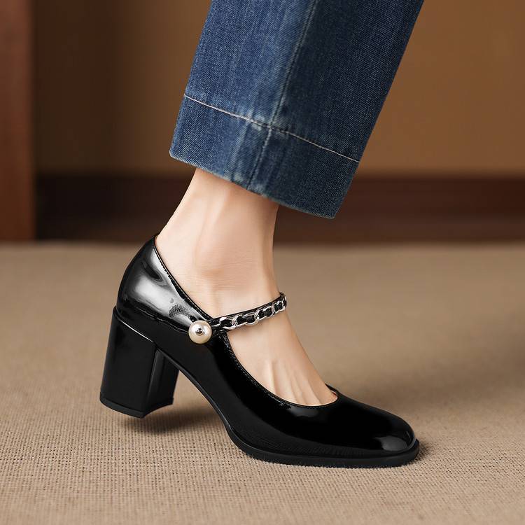 Vessa Genuine Leather Heels