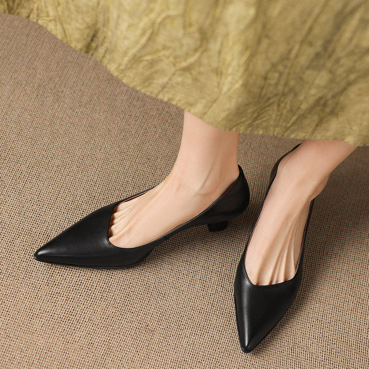 Valeria Genuine Leather Heels
