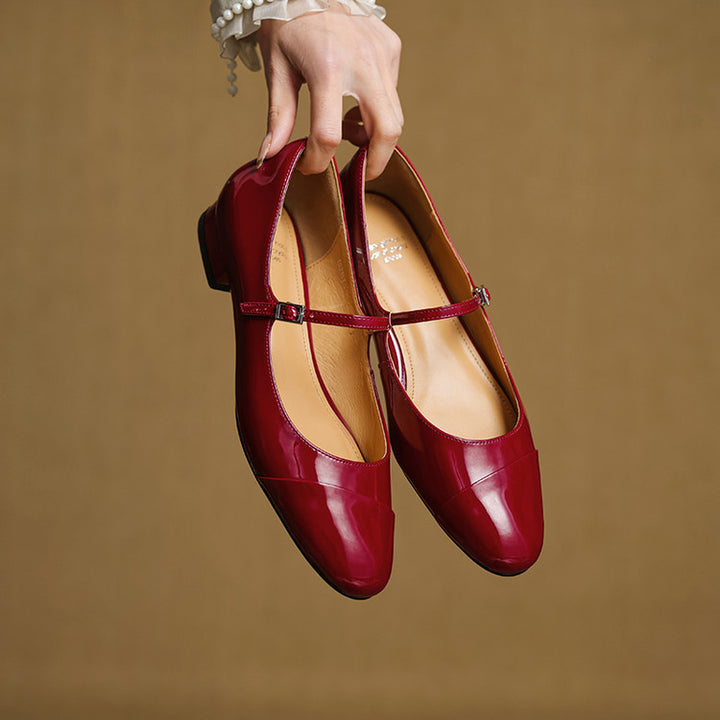 Jaya Genuine Leather Flats